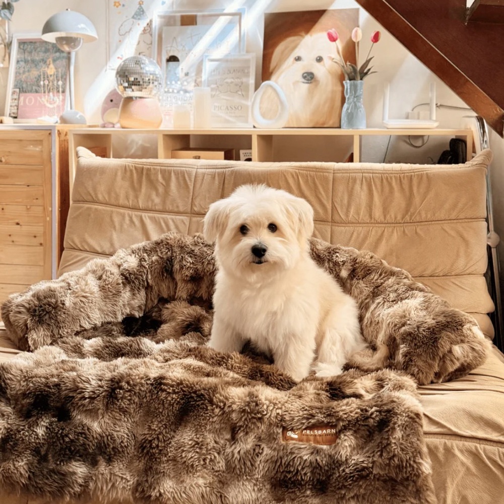 Pelsbarn Luxurious Brown Dog/Cat Bed